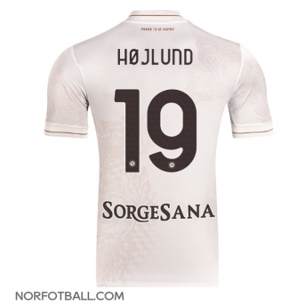 Billige Fotballdrakt SSC Napoli Rasmus Hojlund #19 Replika Bortedrakt 2025-26 Kortermet